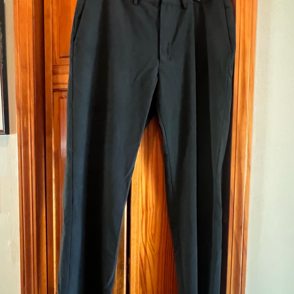 Haggar Men's Black Dress Slacks - Straight Leg